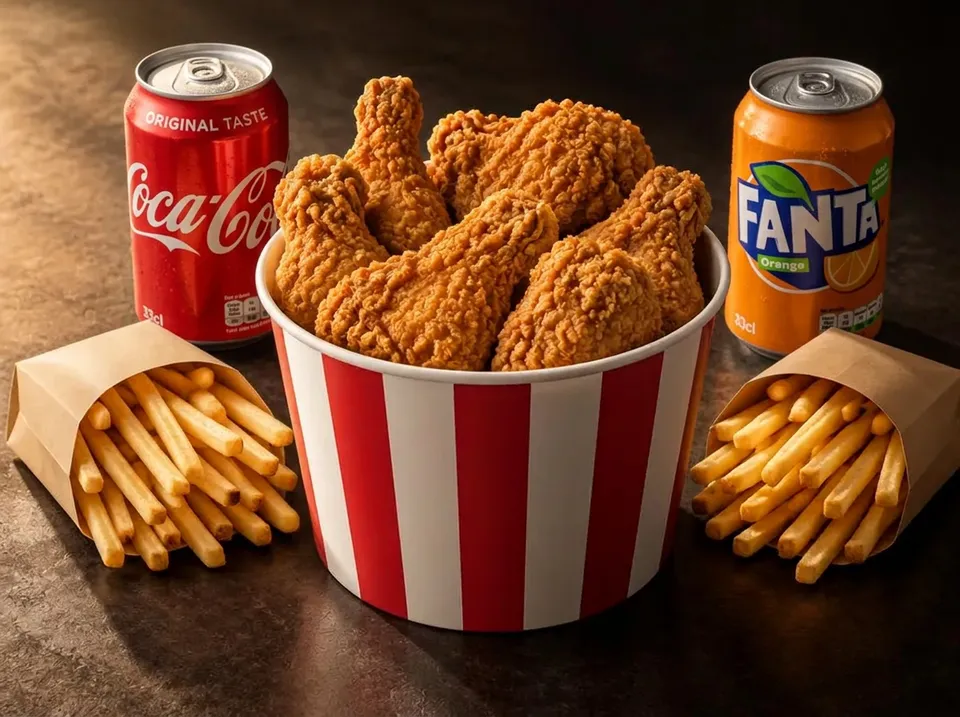 Menu Duo AU ST EX avec chicken, frites et boissons
