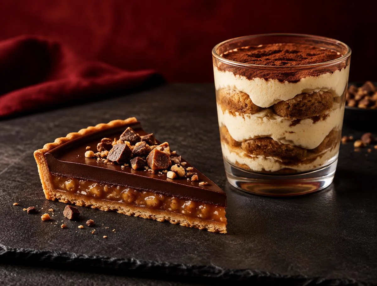 Tarte au daim et tiramisu chez AU ST EX